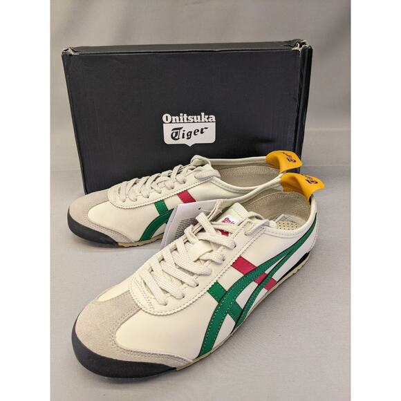 Authentic Onitsuka Tiger MEXICO 66 1183C102 201 BIRCH/GREEN Size US 8.5 - Picture 1 of 12